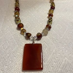 Crafty glass beaded necklace